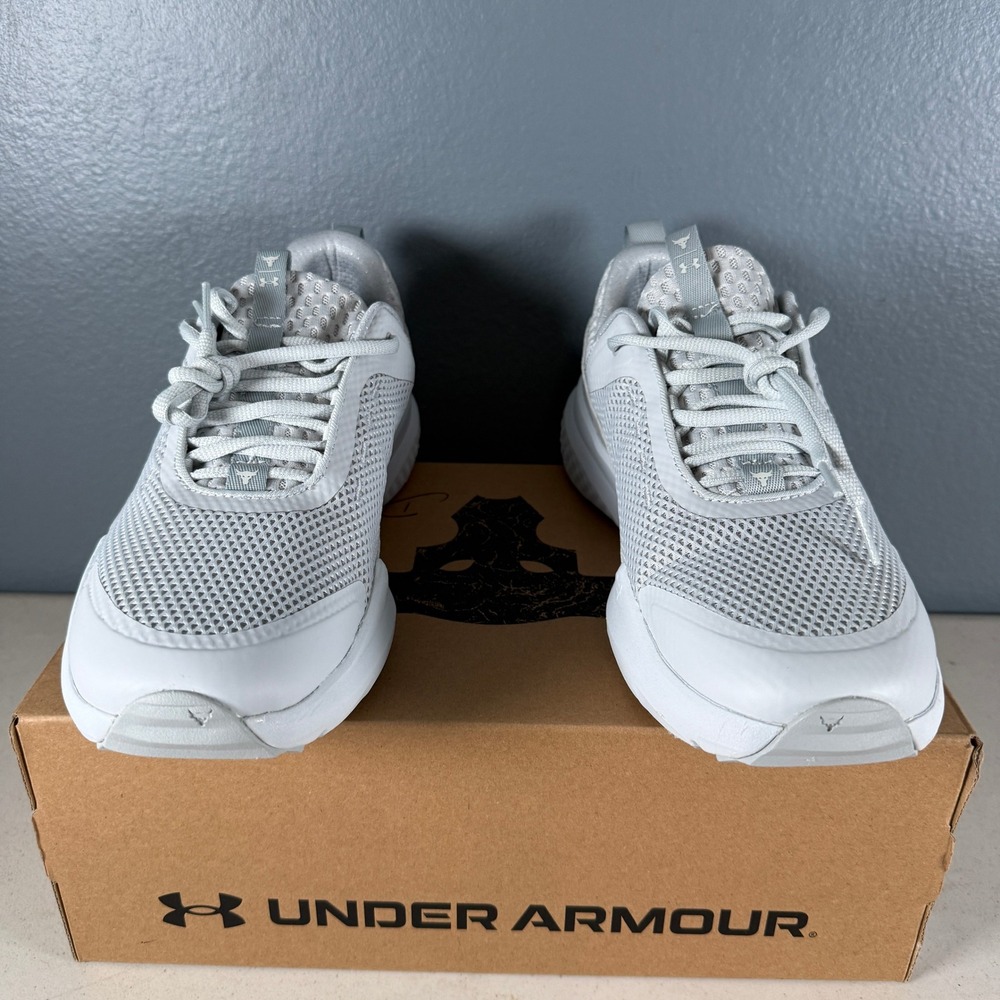 Under Armour Project Rock BSR 5 Mens Training Shoes Grey 3027363-101 Size 11 - Picture 3 of 8